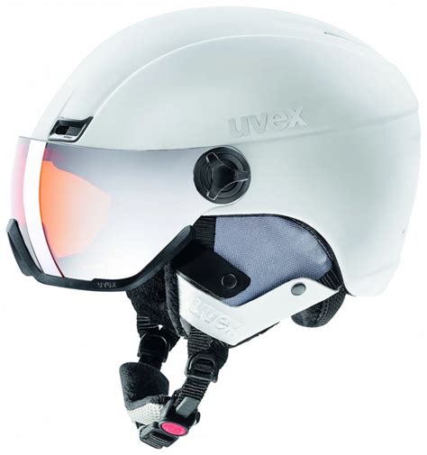 Ski Helmet Uvex Hlmt Visor Style White Matte Outdoorsupply Co Uk