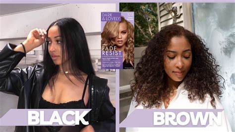 Dying Natural Hair For The First Time Dark And Lovely Hair Color At