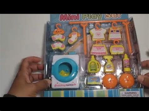 Minutes Satisfying With Unboxing Mini Play Set Asmr Laundry