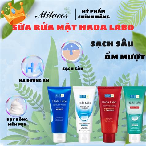 Sữa Rửa Mặt Hada Labo Advanced Nourish Perfect White Acne Care