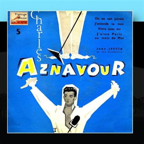 Charles Aznavour Vintage French Song Nº 50 EPs Collectors J Aime