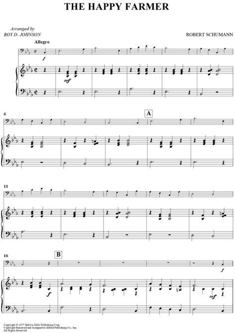 The Happy Farmer Sheet Music For Bassoonpiano Sheet Music Now