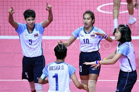 FINAL SEPAK TAKRAW QUADRANT PUTRI ANTARA Foto