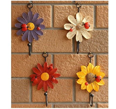 Decorative Flower Wall Hooks