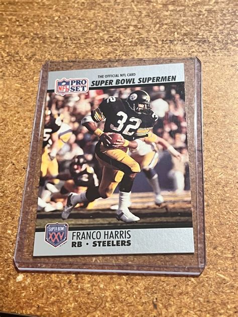 Mavin Pro Set Football Super Bowl Superman Franco Harris