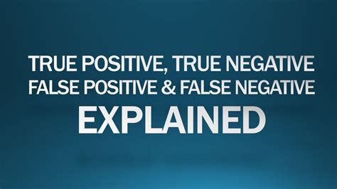 True Positive True Negative False Positive And False Negative