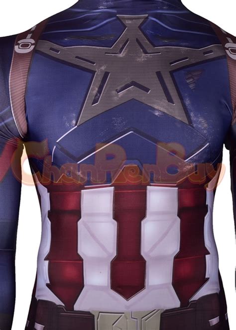 Avengers Infinity War Captain America Costume Cosplay Bodysuit