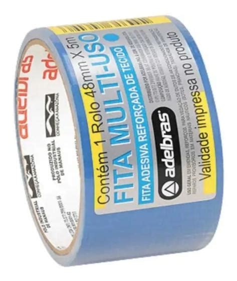 Fita Multi Uso Tipo Silver Tape Extra Forte Colorida Mm X M Adelbras