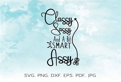 Classy Sassy And A Bit Smart Assy Svg Cutting File Svg Sweet Etsy