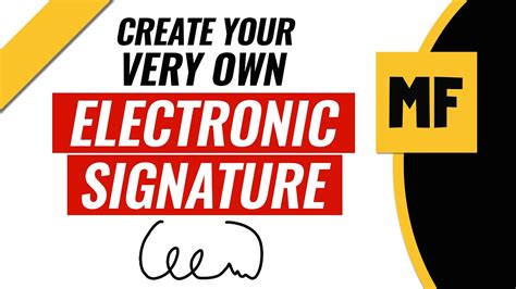 How To Create Electronic Signature Esignature Youtube