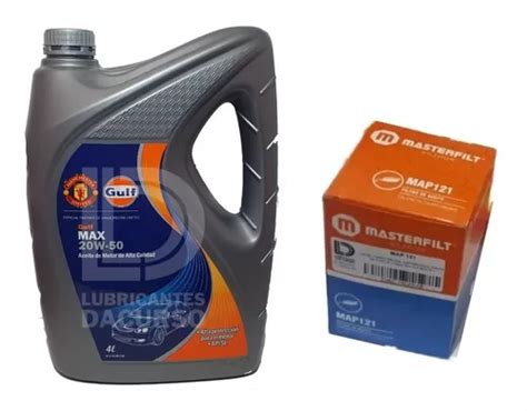 Kit De Filtro De Aceite Vw Gol Senda Gacel 1 6 4 Lts 20w50