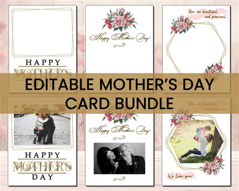 Personalized Mothers Day Card, Editable Mothers Day Cards, Custom ...