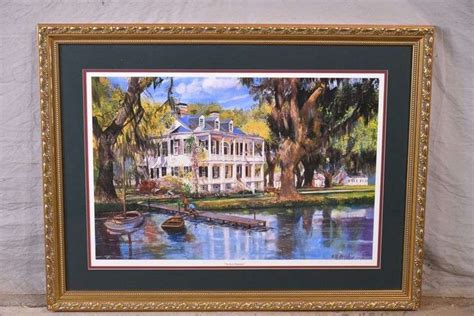 Large Signed Limited Edition Framed Print The Rice Plantation By Bill