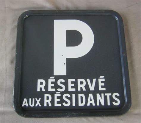 Plaque Maill E Ancienne Parking Signalisation Eur Picclick Fr