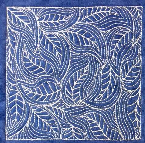 The Free Motion Quilting Project Day 364 Flowing Leaves