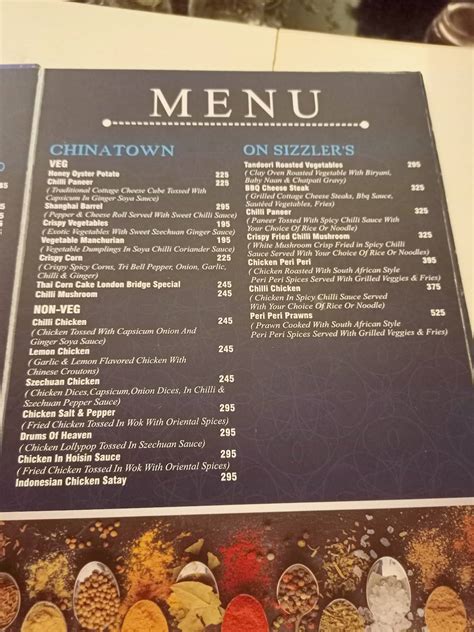 Menu At London Bridge Rooftop Restaurant Muzaffarpur