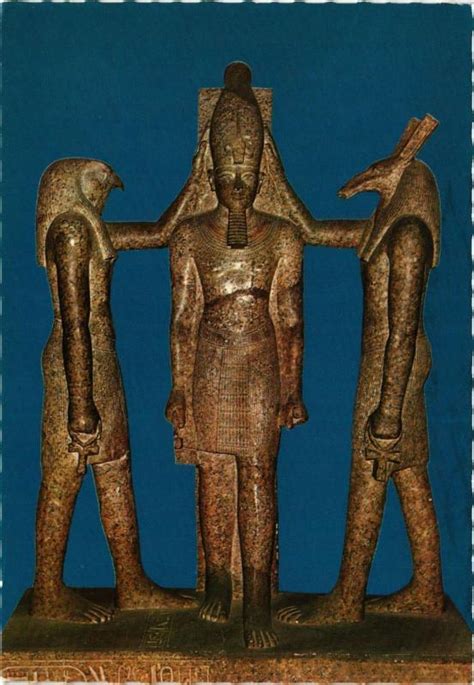 CPM EGYPTE Egyptian Museum Gods Horus And Seth Crowning King Ramses III