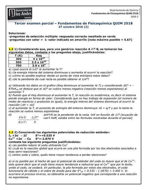 Examen 27 Octubre 2016 Preguntas Y Respuestas Tercer Examen Parcial