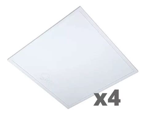 Panel Plafon Led 60x60 Embutir Cuadrado Backlight Pack X 4u En Venta En