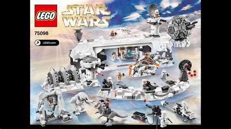 Lego Star Wars Assault On Hoth Instructions Diy Han Solo Echo Base Youtube