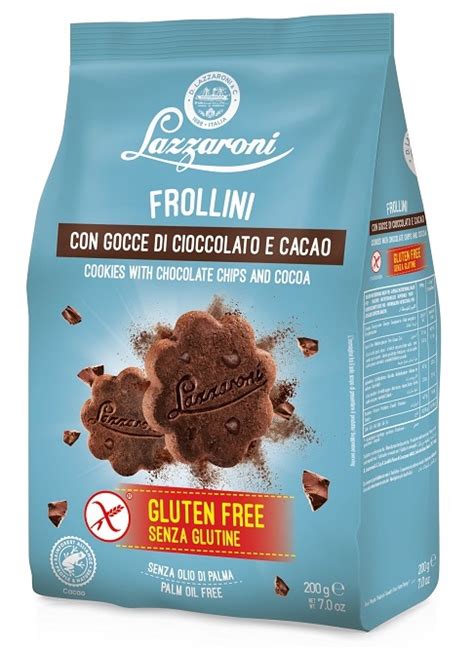 Frollini Senza Glutine Con Gocce Di Cioccolato E Cacao Lazzaroni