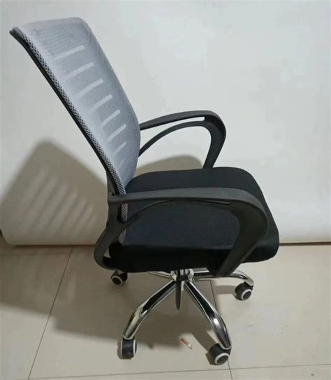 Polyester Mid Back Black Mesh Revolving Office Chair At Rs In Mumbai