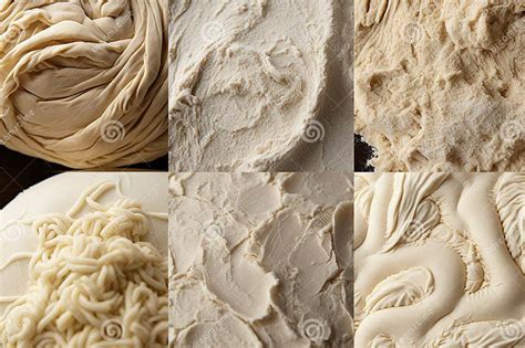 Various Textures And Abstract Shapes Of Sourdough For Bakery Products