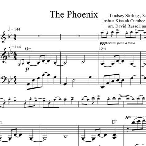 Stream The Phoenix Piano Accompaniment Sample By Lindsey Stirling Sheet