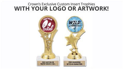 Custom Insert Trophies By Crown Awards YouTube