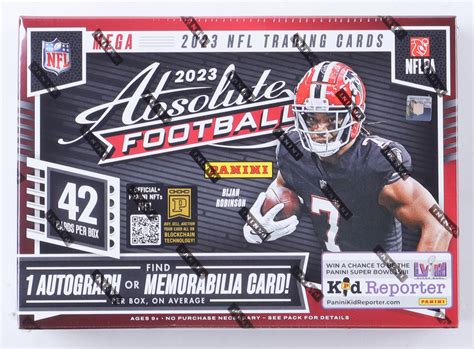 2023 Panini NFL Absolute Football Trading Card Mega Box With 6 Packs