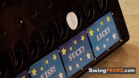Swinger Husband Has To Lick And Suck Some Wifes Tits In A Naughty Game