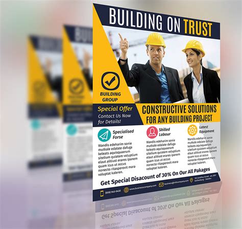 Construction Business Flyer Template Vol.1 - By Aboanas Hajjallawi ...