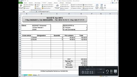 Excel Facture Automatis Simple Et Rapide En Astuces