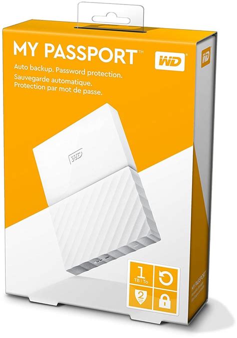 Western Digital My Passport Hard Drive 1tb White Wdbynn0010bwt Online Shopping On Western