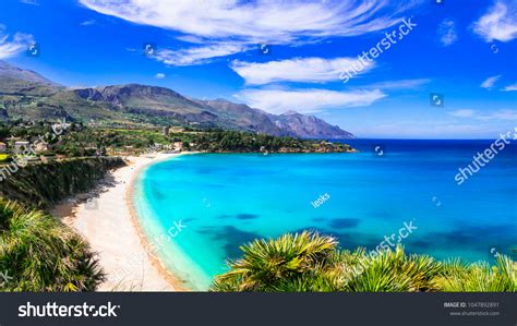 Italian Holidays Best Beaches Sicily Island Stock Photo 1047892891 ...