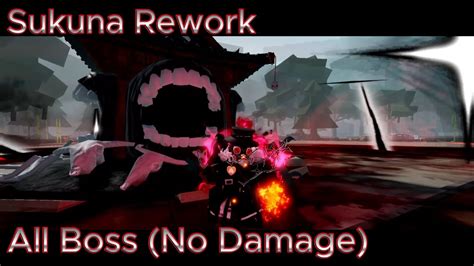 Cursed Arena Sukuna Rework Vs All Boss No Damage YouTube