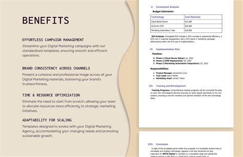 Digital Marketing Agency Technology Upgrade Proposal Template In Word