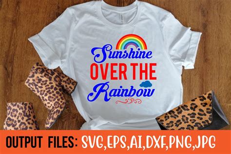 Sunshine Over The Rainbow Graphic By Uniquedesign · Creative Fabrica