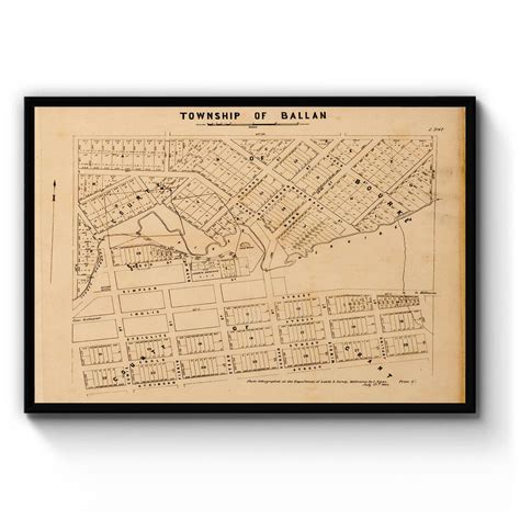 Ballan, Victoria Australia Vintage Map #3 (1864) – Vintage Maps