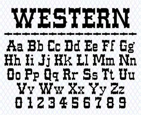 Western Font Ttf Svg Files Cowboy Font Cowboy Font Svg Western - Etsy ...