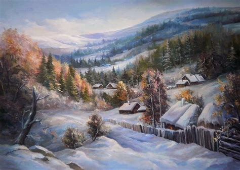 Iarna Argintie Tablouri De Suflet Si Vis In Winter Painting