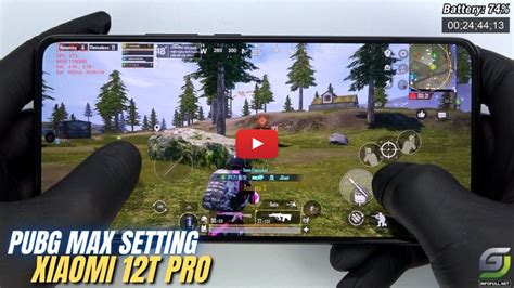 Xiaomi 12T Pro Test Game PUBG Mobile Max Setting Snapdragon 8 Gen 1