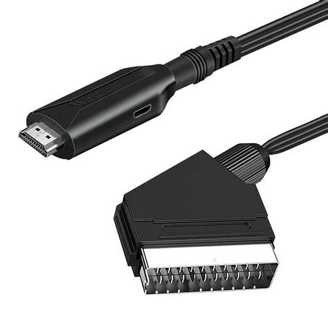Hdmi Na Scart Konwertera Adapter Linia Konwersji Kabla Wideo Vhs Dvd