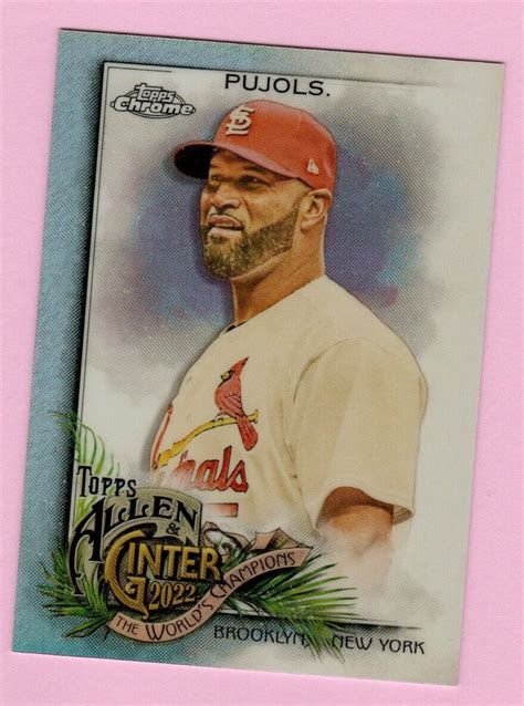 2022 Topps Allen Ginter Chrome Refractor Albert Pujols 53 St Louis