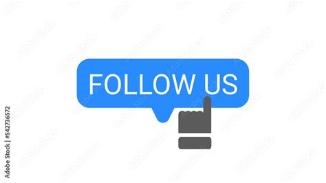 Social Media Follow Us Button Png Finger Click On Follow Button On