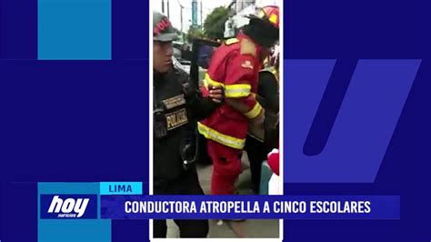 Lima Conductora Atropella A Cinco Escolares YouTube