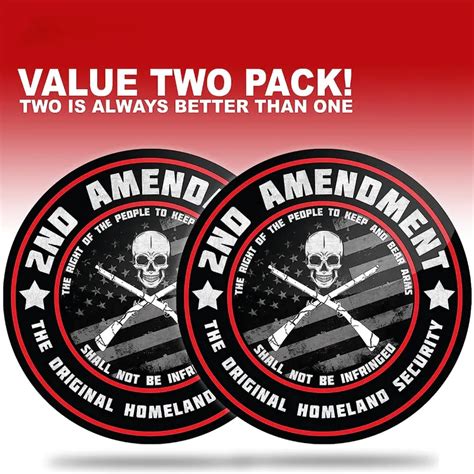 Premium 2nd Amendment Stickers Gun Stickers Decals Sticker - Temu