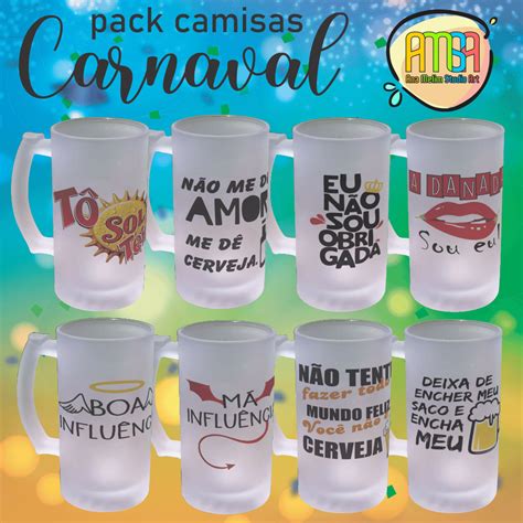 Estampas Carnaval Caneca Chope Ana Melim Studio Art