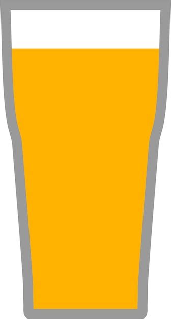 Icono de vaso de cerveza ilustración vectorial Vector Premium