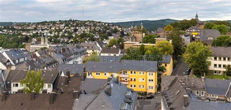 Siegen germany from above stock image. Image of buildings - 99820053